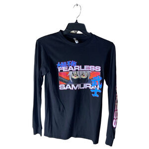 Zuni Sportswear Fearless Samurai Ninja Long Sleeve 100% Pre-Shrunk Cotton Small